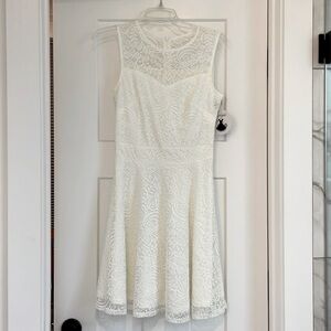 - NWT - White lace sleeveless dress